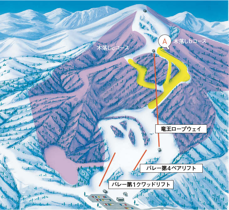 竜王スキーパーク 山頂で1930ｍの標高が魅力距離1000m超ロングランも楽しめる 長野 スキー スノーボード情報メディア Steep
